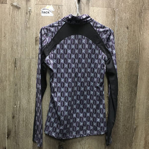 LS Shirt, 1/2 Zip Up *vgc, mnr seam & collar rubs