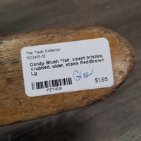Dandy Brush *fair, v.bent bristles, v.rubbed, older, stains
