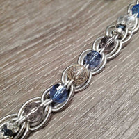 Homemade? Bendable Wire & Bling Browband *like new, clean
