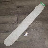 Thin Cotton Quilt Girth Cover *fair, dingy, older, stains, clean, v.pilly, loose stitching
