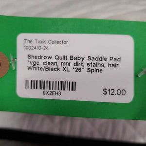Quilt Baby Saddle Pad *vgc, clean, mnr dirt, stains, hair