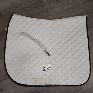 Quilt Dressage Saddle Pad *gc, clean, rubs, holey edges, mnr stains, hair, faded, puckers, pills