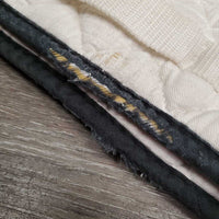 Quilt Dressage Saddle Pad *gc, clean, rubs, holey edges, mnr stains, hair, faded, puckers, pills
