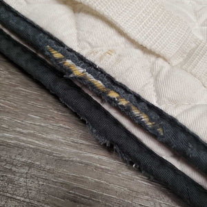 Quilt Dressage Saddle Pad *gc, clean, rubs, holey edges, mnr stains, hair, faded, puckers, pills