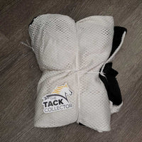 Closed Front Nylon Scrim Sheet, tail *vgc, mnr hair, threads, stains, dingy, puckers, shrunk
