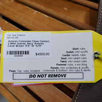 17.5" W *5.75" Antares Connexion Close Contact, 2 Billet Guards, Navy Antares Cover, Med Front & Back Blocks, Foam Panels, Flaps: 15"L x 13.75"w Serial #: 19 3264 4 NB 17.5L
