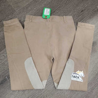 JUNIORS Hvy Cotton Breeches, Pull On *vgc/gc, mnr undone stitching, seam holes & fading
