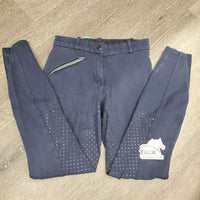JUNIORS Full Seat Sticky Breeches *gc, mnr hair, puckers, faded, v.pilly inside, cut tag
