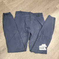JUNIORS Full Seat Sticky Breeches *gc, mnr hair, puckers, faded, v.pilly inside, cut tag
