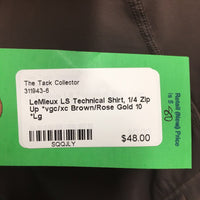 LS Technical Shirt, 1/4 Zip Up *vgc/xc