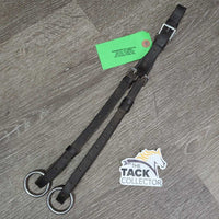 Soft Adjustable Leather Running Martingale Attachment, buckle end *gc, v.dirty/residue
