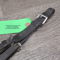 Soft Adjustable Leather Running Martingale Attachment, buckle end *gc, v.dirty/residue
