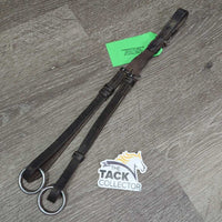 Soft Adjustable Leather Running Martingale Attachment, buckle end *gc, v.dirty/residue
