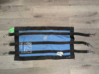 Closed Cordura Stall Guard "Alberta Horse Trials" *gc, dirt, torn info holder, older, faded?
