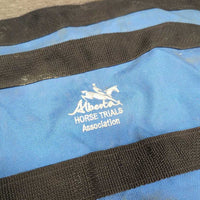 Closed Cordura Stall Guard "Alberta Horse Trials" *gc, dirt, torn info holder, older, faded?
