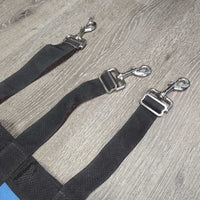 Closed Cordura Stall Guard "Alberta Horse Trials" *gc, dirt, torn info holder, older, faded?
