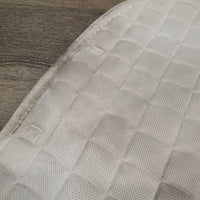 Quilt Jumper Saddle Pad, 1x piping *gc, dingy, pilly, hair, stains, puckers, rubs, undone stitching, mnr threads