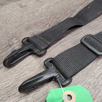 1.25" wide Adjustable Nylon Strap, 2x plastic snaps *vgc, mnr dirt, puckers & rubs
