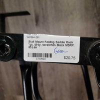 Stall Mount Folding Saddle Rack *gc, dirty, scratches
