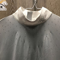SS Show Shirt, Back Zipper, bling *xc/like new
