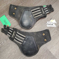 Hind Leather & Memory Foam Boots, tabs *gc, dirty, poopy, unstitched edges, hairy, sandy
