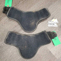 Hind Leather & Memory Foam Boots, tabs *gc, dirty, poopy, unstitched edges, hairy, sandy
