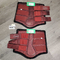 Glitter Closed Boots, velcro, fleece *gc, dirt, hair, rubs & threads

