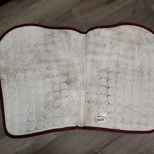 Quilt Jumper Saddle Pad, 2x piping, bling *gc, faded, dirt, hair, rubs, stains, seam pulls, thin spots