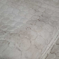 Thick Quilt Jumper Saddle Pad, 2x piping, bling *gc, clean, hairy, rubs, mnr pills, dingy, stains, frays, v.pulled/thin inside seams
