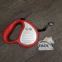 Nylon Tape Retractable Dog Leash *gc, mnr scrapes, scratches & rubs
