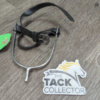 1 ONLY Hammerhead Spur, Leather Glitter Spur Strap *gc, dirty, scratches, widened
