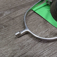 1 ONLY Hammerhead Spur, Leather Glitter Spur Strap *gc, dirty, scratches, widened
