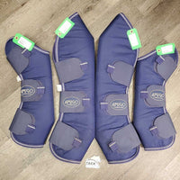 Tall Front & Hind Shipping Boots, Fleece Lined *vgc, clean & mnr dirt, hair, rubs & pills