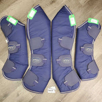 Tall Front & Hind Shipping Boots, Fleece Lined *vgc, clean & mnr dirt, hair, rubs & pills
