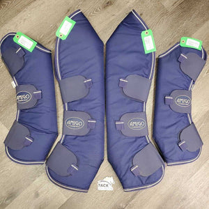Tall Front & Hind Shipping Boots, Fleece Lined *vgc, clean & mnr dirt, hair, rubs & pills