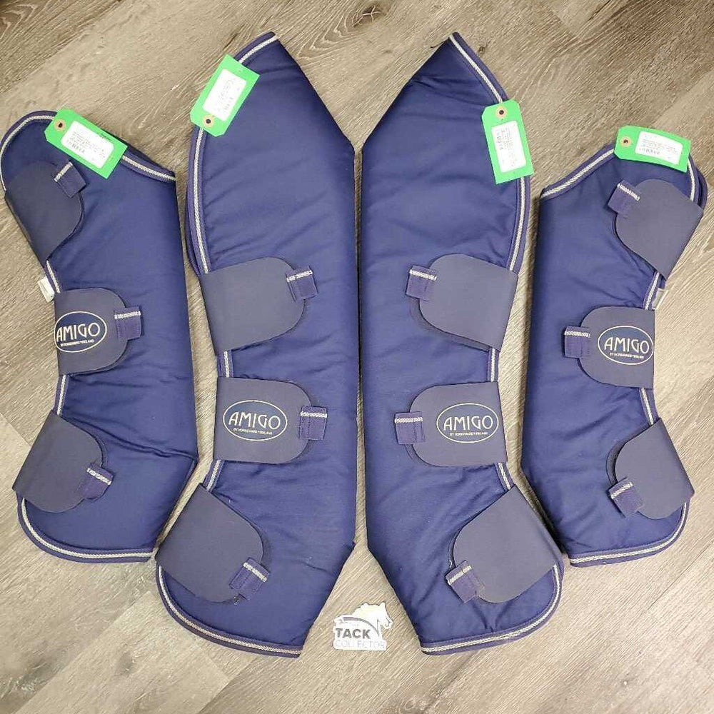 Tall Front & Hind Shipping Boots, Fleece Lined *vgc, clean & mnr dirt, hair, rubs & pills