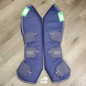 Tall Front & Hind Shipping Boots, Fleece Lined *vgc, clean & mnr dirt, hair, rubs & pills