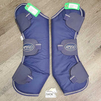 Tall Front & Hind Shipping Boots, Fleece Lined *vgc, clean & mnr dirt, hair, rubs & pills
