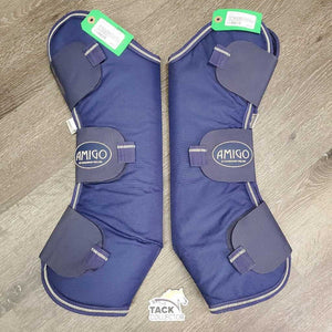 Tall Front & Hind Shipping Boots, Fleece Lined *vgc, clean & mnr dirt, hair, rubs & pills