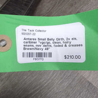 Small Belly Girth, 2x els, caribiner *vgc/gc, clean, hairy seams, mnr dents, faded & creases

