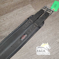 Nylon Web Neoprene Girth, 1x els *gc, dirty, hair, stains, rubs, faded, residue
