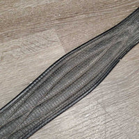 Nylon Web Neoprene Girth, 1x els *gc, dirty, hair, stains, rubs, faded, residue
