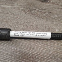Driving Whip *gc, NO Lash/String end., clean, mnr rubs & scrapes

