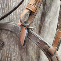 Rsd Padded Bridle *gc, NO Flash, dirty, stains, rubs, v.tight keepers, xholes, creases
