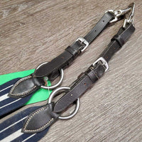 Leather & Elastic Breastplate, snap *gc, dirty, hair, edge scrapes & chews?, faded, NO Running
