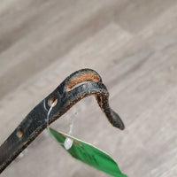 Narrow Western Throatlatch *gc/fair, NO buckle, No Screws, edges scrapes

