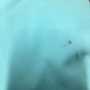 JUNIORS V Neck Polo Shirt *gc, stains, snags, rubs, pills, undone seam