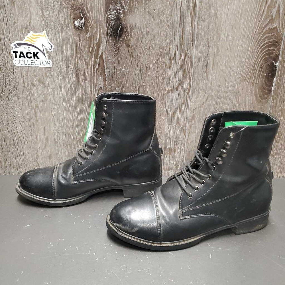 Paddock Boots, Laces *gc, mnr dirt, scuffs, toe dents & rubs, older