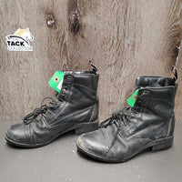Paddock Boots, hvy laces *gc/fair, faded, dirty, rubs, v.scraped toes, older

