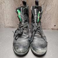 Paddock Boots, hvy laces *gc/fair, faded, dirty, rubs, v.scraped toes, older
